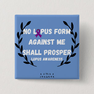 Badge Carré 5 Cm Bouton de sensibilisation Lupus