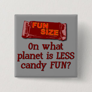 Badge Carré 5 Cm Bouton de taille amusante