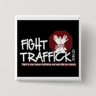 Badge Carré 5 Cm Bouton de Traffick de combat