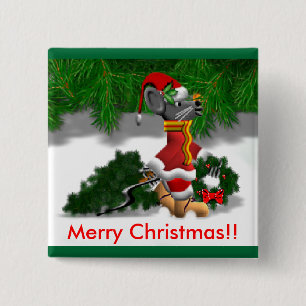 Badge Carré 5 Cm bouton de treeMouse
