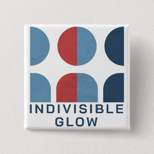 BADGE CARRÉ 5 CM BOUTON D'ÉCLAIRAGE INDIVISIBLE