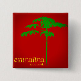 Badge Carré 5 Cm Bouton d'Embaúba