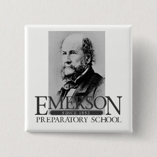 Badge Carré 5 Cm Bouton d'Emerson (George)