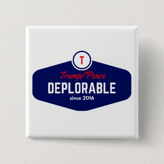 Badge Carré 5 Cm bouton déplorable d'atout