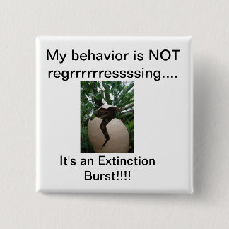 Badge Carré 5 Cm Bouton d'extinction ABA