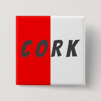 Badge Carré 5 Cm Bouton d'insigne du drapeau du comté de Cork