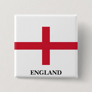 Badge Carré 5 Cm Bouton Drapeau d'Angleterre