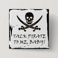 Bouton drôle d'entretien de pirate