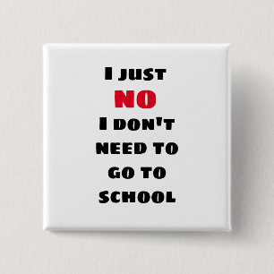 Badge Carré 5 Cm Bouton Drôle pour les étudiants