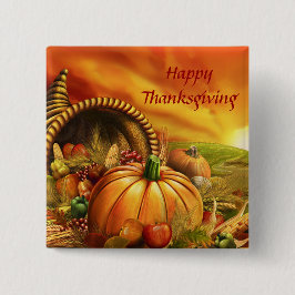 Badge Carré 5 Cm Bouton du bon thanksgiving 2