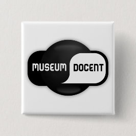 Badge Carré 5 Cm Bouton du document du musée