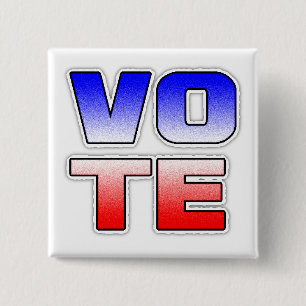 Badge Carré 5 Cm Bouton Élections politiques américaines