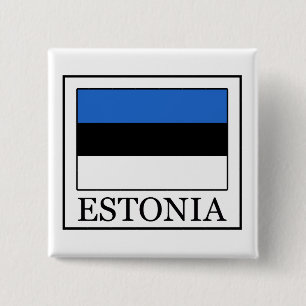 Badge Carré 5 Cm Bouton Estonie