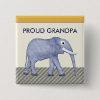 Bouton fier de grand-papa d'éléphant
