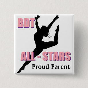 Badge Carré 5 Cm Bouton fier de parent