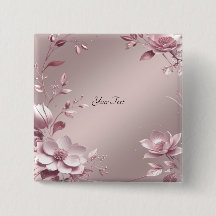 Bouton floral rose délicat