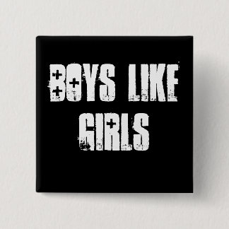 Badge Carré 5 Cm Bouton Garçons Comme Filles