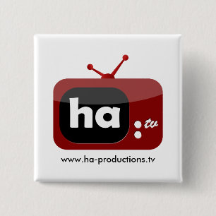 Badge Carré 5 Cm Bouton Ha-TV (carré)