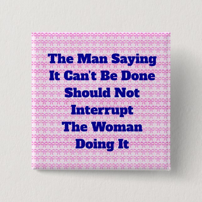 Badge Carré 5 Cm Bouton Homme - vs - Femme (Devant)