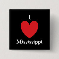 Bouton I Heart Mississippi