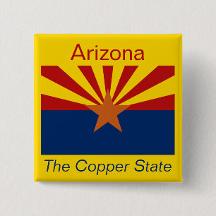 Badge Carré 5 Cm Bouton Indicateur Arizonan
