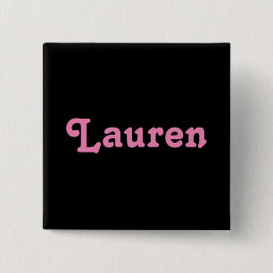 Badge Carré 5 Cm Bouton Lauren