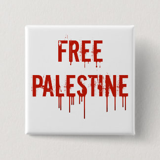 Badge Carré 5 Cm Bouton libre de la Palestine