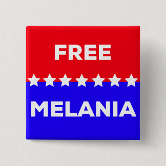 Badge Carré 5 Cm Bouton libre de Melania