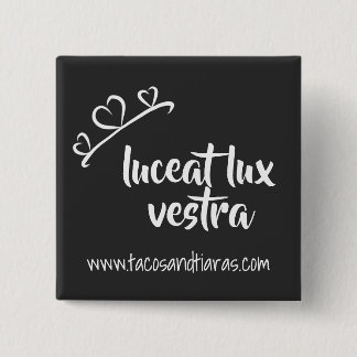 Badge Carré 5 Cm Bouton Luceat Lux Vestra
