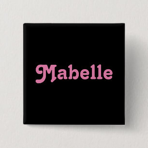 Badge Carré 5 Cm Bouton Mabelle