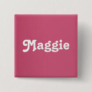 Badge Carré 5 Cm Bouton Maggie