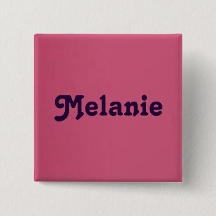 Badge Carré 5 Cm Bouton Mélanie