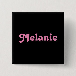 Badge Carré 5 Cm Bouton Mélanie