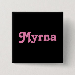 Badge Carré 5 Cm Bouton Myrna