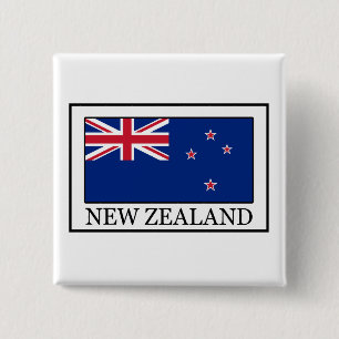 Badge Carré 5 Cm Bouton Nouvelle-Zélande