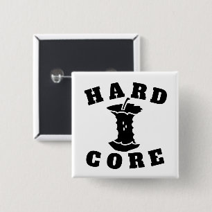 Badge Carré 5 Cm Bouton noyau dur