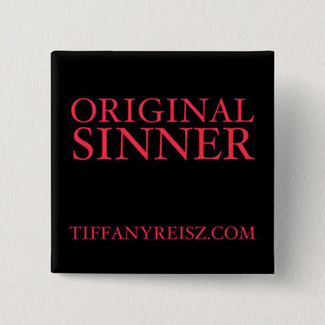 Badge Carré 5 Cm Bouton original de Sinner (Devant)