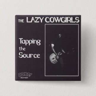 Badge Carré 5 Cm Bouton paresseux de cow-girls