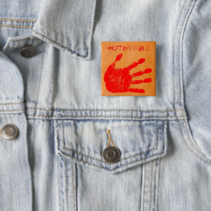 Badge Carré 5 Cm Bouton #PasInvisible