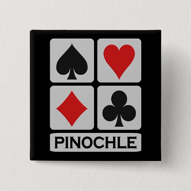Badge Carré 5 Cm Bouton Pinocher (Devant)