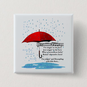 Badge Carré 5 Cm Bouton Plage & Chanter Autres faits Sq