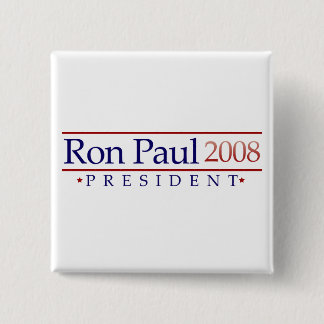 Badge Carré 5 Cm Bouton présidentiel de Ron Paul 2008