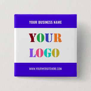 Badge Carré 5 Cm Bouton promotionnel Personnaliser votre logo d'ent