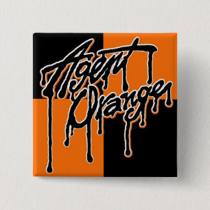 Badge Carré 5 Cm Bouton punk carré de logo de "égouttement" d'Agent