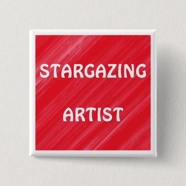 Badge Carré 5 Cm Bouton rectangulaire Texte personnalisé (Devant)