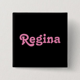 Badge Carré 5 Cm Bouton Regina