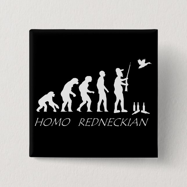 Badge Carré 5 Cm Bouton rouge Homo. (Devant)