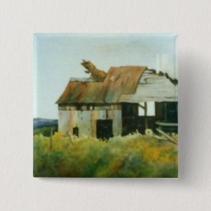 Badge Carré 5 Cm Bouton Routes du pays