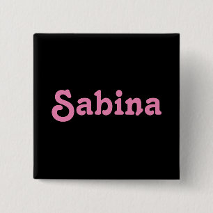 Badge Carré 5 Cm Bouton Sabina