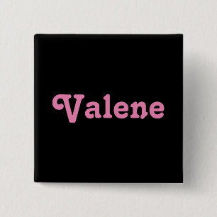 Badge Carré 5 Cm Bouton Valene